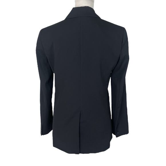 Everlane Italian GoWeave Black Blazer Jacket 100% Wool Single Button Size 4 - Picture 4 of 7